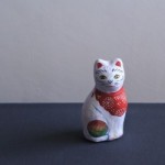 [前田ビバリー]和紙貼り猫