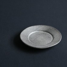 [フルカワゲンゴ]銀彩リム皿 小
