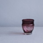 [星耕硝子]丸ロックグラス 中 紫