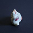 [前田ビバリー]ねそべり猫 白