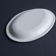 [フルカワゲンゴ]オーバル皿 深め 白釉